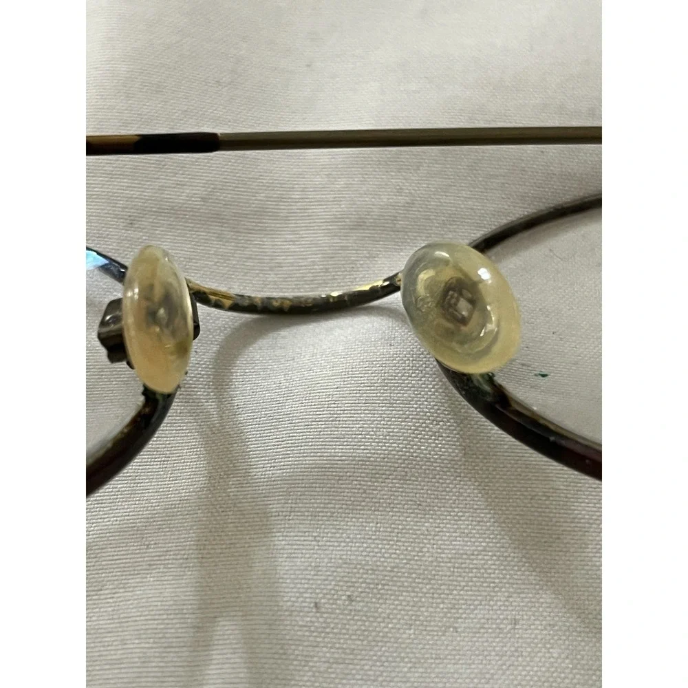 Marchon Brown and Gold Eyeglasses Frames Made in Japan 145mm
